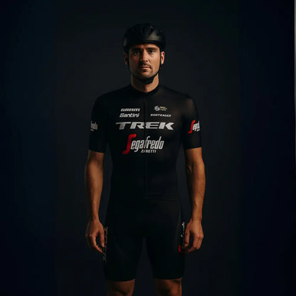 TREK Pro Team Supremo - Qualidade Profissional - Preto / S - Conjunto de Ciclismo