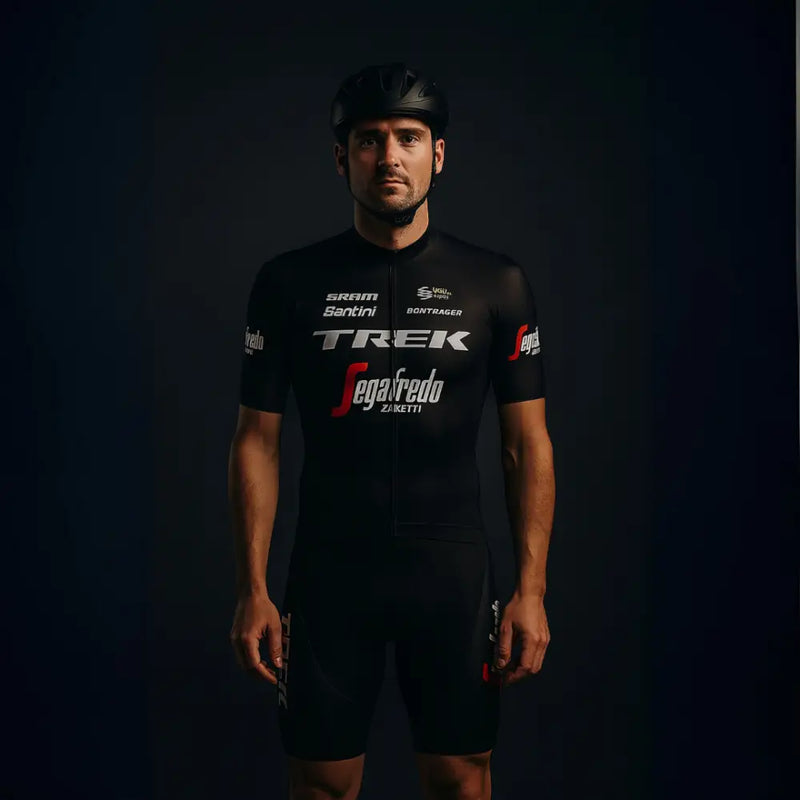 TREK Pro Team Supremo - Qualidade Profissional - Preto / S - Conjunto de Ciclismo